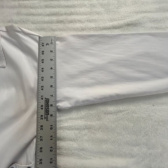 A La Mode Xiao Womens White Avant Garde Pockets Button Up Shirt Large Lagenlook - Picture 9 of 9